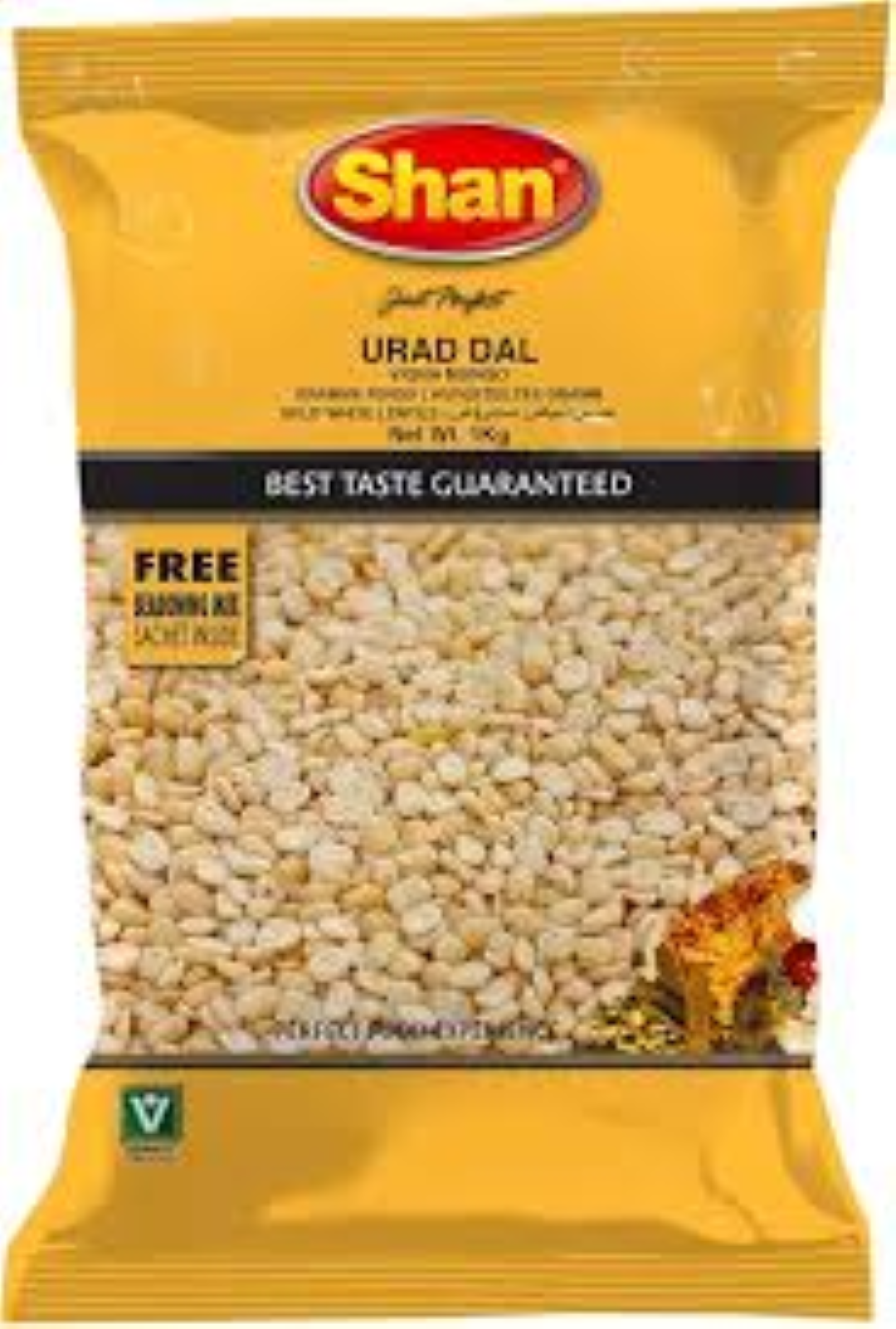 SHAN URAD DAL (SPLIT WHITE)500G+FREE SNG MIX